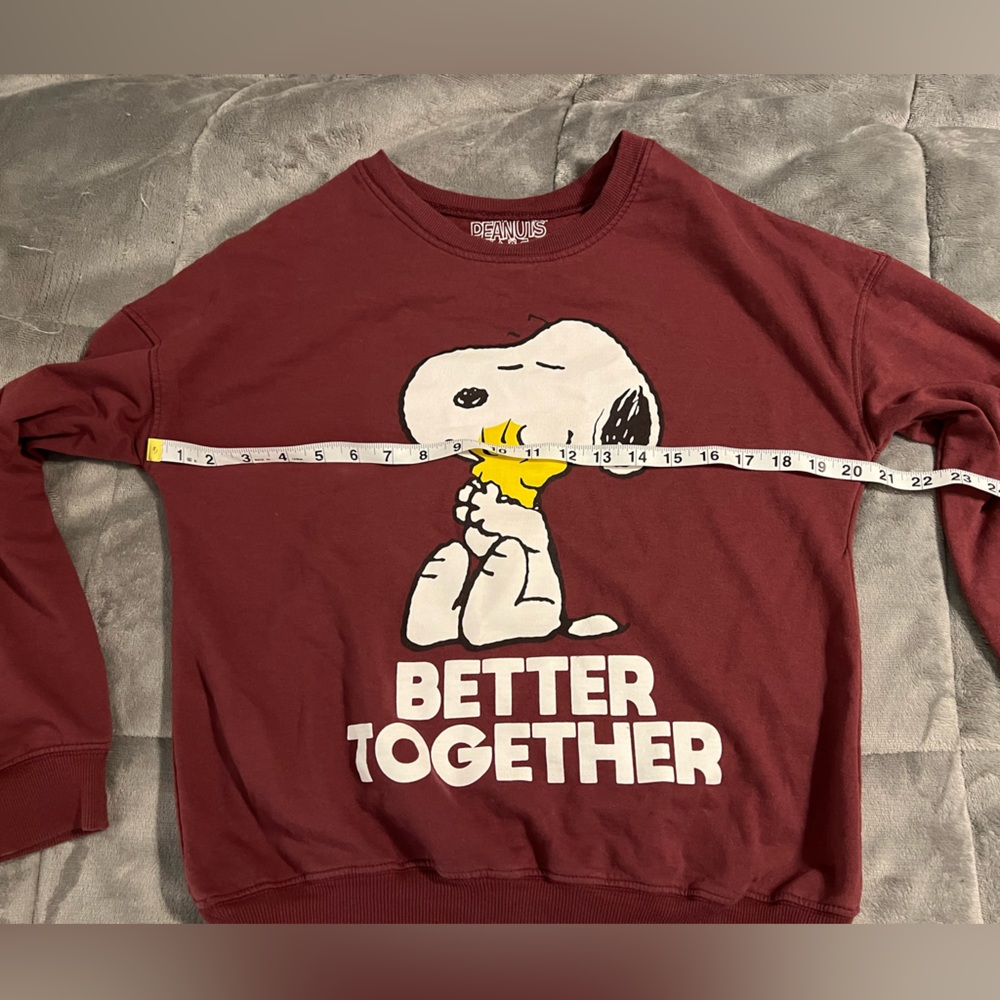 EUC, Peanuts Snoopy & Woodstock Sweatshirt, S: B3 - Picture 2 of 5